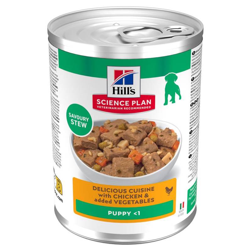 Hill's Science Plan Puppy Stew with Chicken & added Vegetables - Sparpaket: 48 x 363 g von Hill's Science Plan