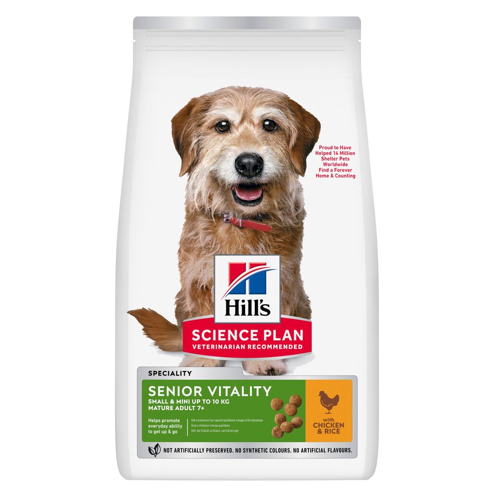 Hill's Science Plan Senior Vitality Mature Adult 7+ Small & Mini mit Huhn - 6 kg von Hill's Science Plan