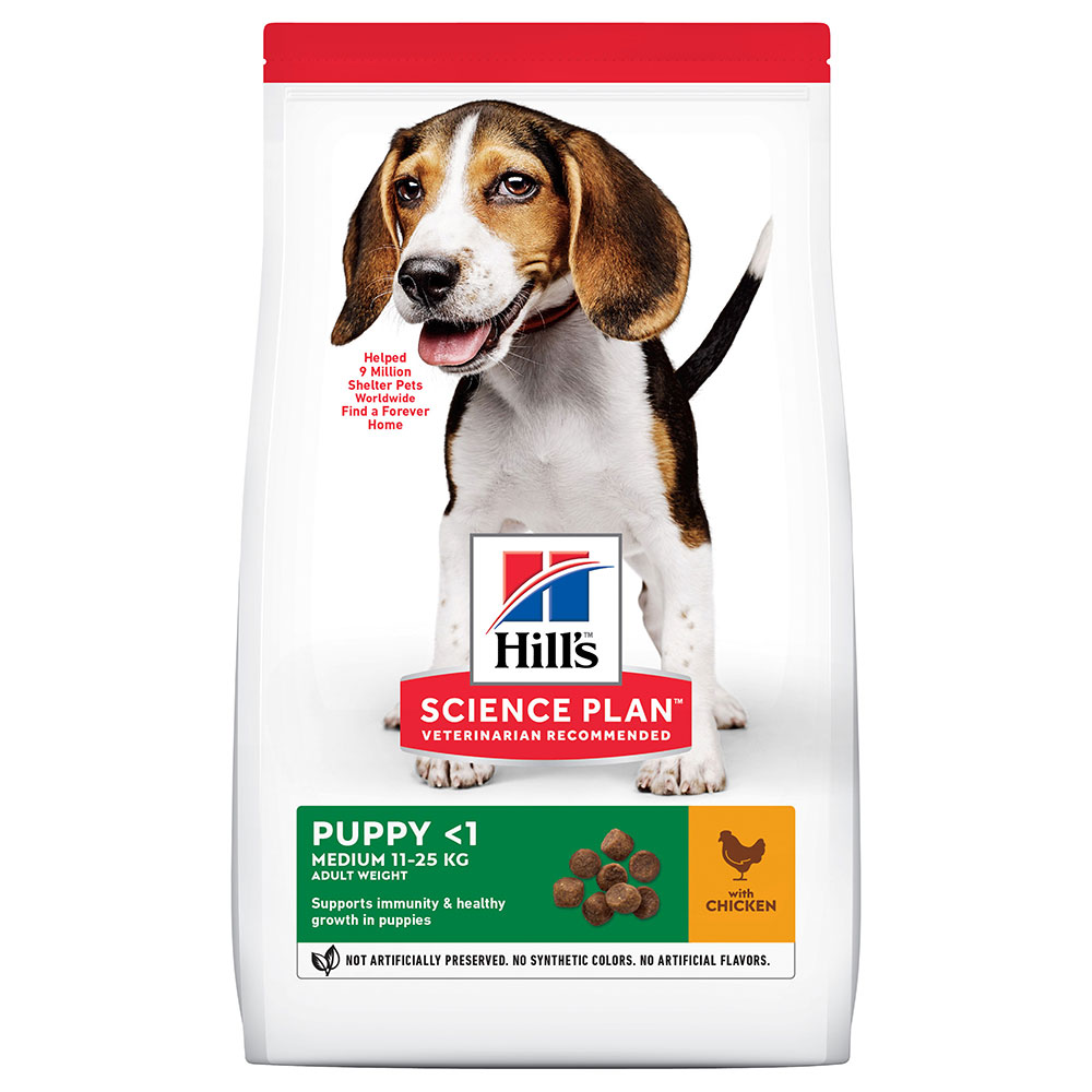 Sparpaket Hill's Science Plan 2 x Großgebinde - Puppy Medium Chicken (2 x 14 kg) von Hill's Science Plan