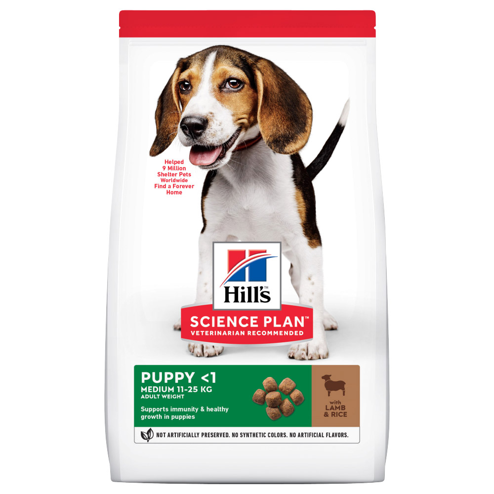 Sparpaket Hill's Science Plan 2 x Großgebinde - Puppy Medium Lamb & Rice (2 x 14 kg) von Hill's Science Plan