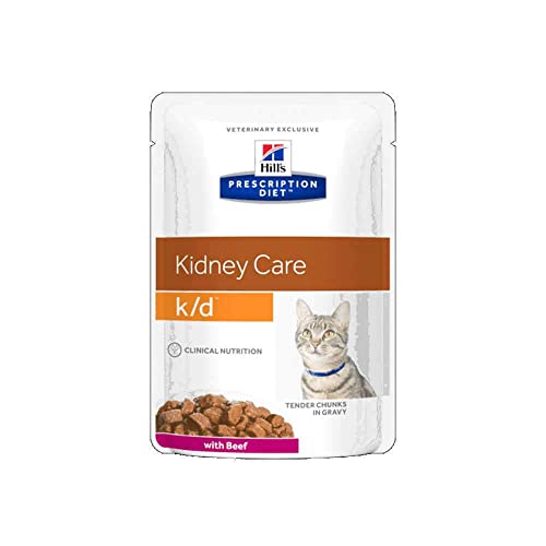 Hill's Prescription Diet Katzen-Nierenpflege K-D Beutel Salman, 12 x 85 g von Hill's