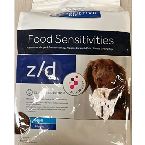 Hill's Prescription Diet Canine z/d Mini Hypoallergenes Diätetisches Trockenfutter für Hunde, 6 kg, für kleine Hunde mit Nahrungsmitteltoleranzen und Allergien von Hill's