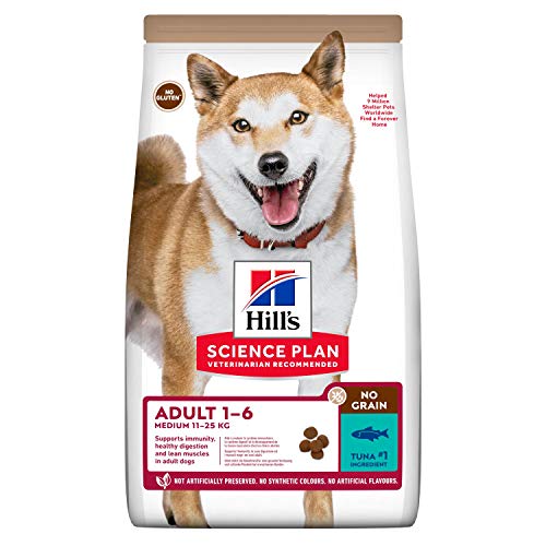 Hill's Science Plan NO Grain MEDIUM Adult HYPOALLERGENISCHES Hundefutter mit Thunfisch, 2,5 kg Hill's Science Plan NO Grain MEDIUM Adult HYPOALLERGENISCHES Hundefutter mit Thunfisch, 2,5 kg von Hill's
