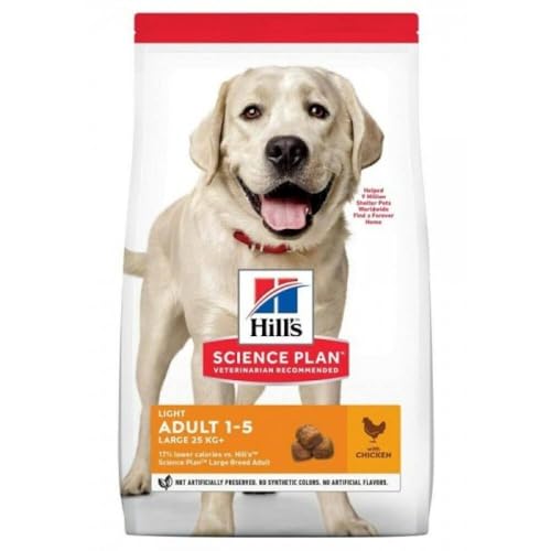 Hills Science Plan 0052742754505 Hills Canine Adult Large Breed Light Huhn Hundefutter 12kg von Hill's