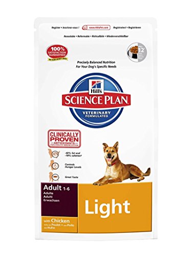 Hills Science Plan 0052742757001 Hills Canine Adult Light Huhn Hundefutter 12kg von Hill's