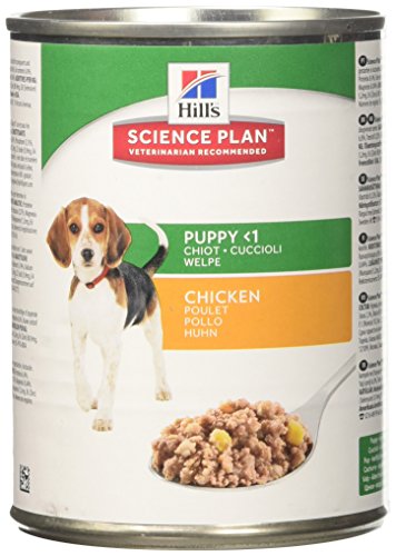 Hills Science Plan Dog Puppy Medium Breed Health & Growth Food for Dogs Chicken Boxes 370 g - Pack of 12 von Hill's