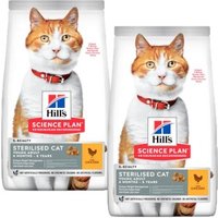 Hill's Science Plan Trockenfutter Katze Adult, Sterilised Huhn 2x10 kg von Hills