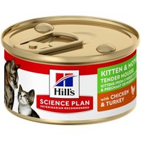 Hill's Hill’s Science Plan Kitten & Mother mit Huhn & Truthahn, Tender Mousse 24×85 g von Hills