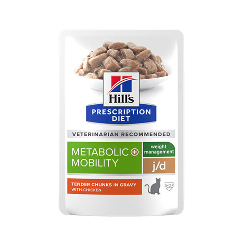 Hill's Metabolic + Mobility - Frischebeutel - Huhn - 12 x 85 g von Hills