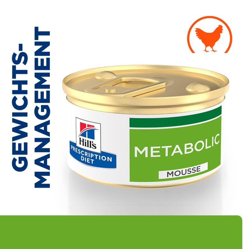 Hill's Metabolic Weight Management - Feline - Mousse - Huhn - 12 x 85 g Hill's Metabolic Weight Management - Feline - Mousse - Huhn - 12 x 85 g von Hills