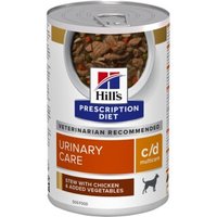 Hill's Prescription Diet c/d Multicare Canine Ragout mit Huhn und zugefügtem Gemüse 48x354 kg von Hills