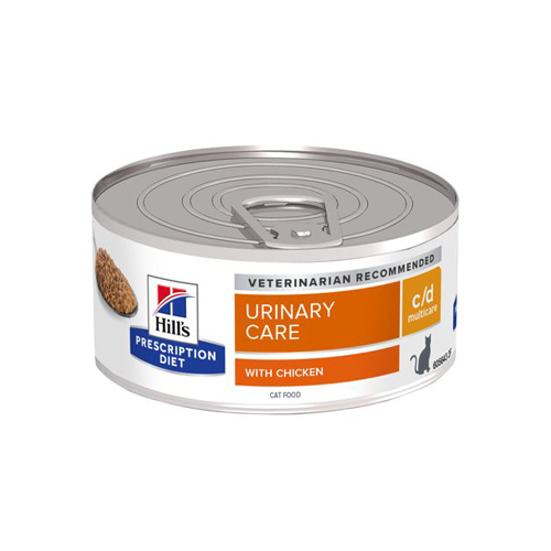 Hill's Prescription Diet c/d Multicare Katzenfutter - Dosen - Huhn - 24 x 156 gr von Hills