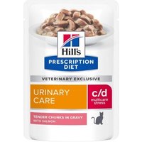 Prescription Diet c/d Urinary Stress Feline 12x85g Lachs von Hills