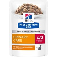 Hill's Prescription Diet c/d Urinary Stress Huhn 12x85 g von Hills