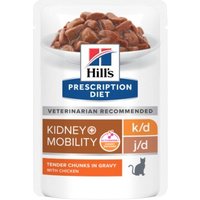 Hill's Prescription Diet k/d + Mobility Feline mit Huhn 12x85 g von Hills