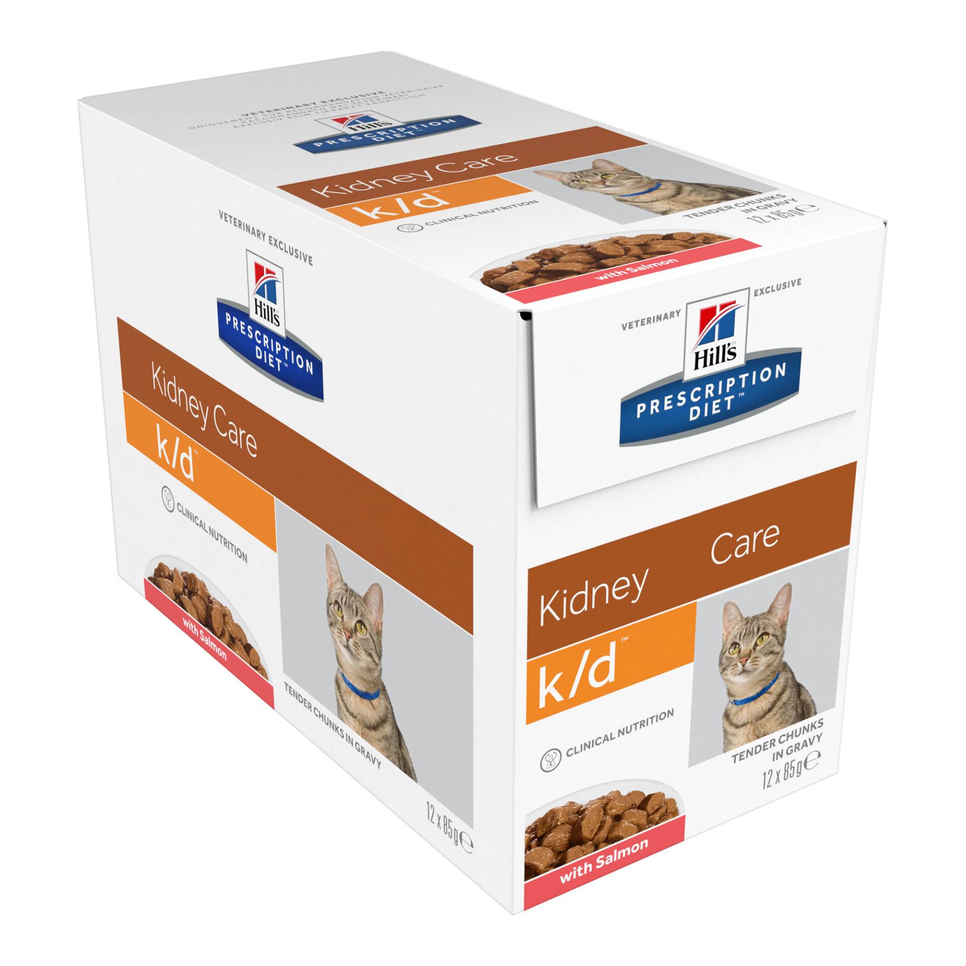 Hill's Prescription Diet k/d Kidney Care Katzenfutter - Frischebeutel - Huhn - 12 x 85 g von Hills