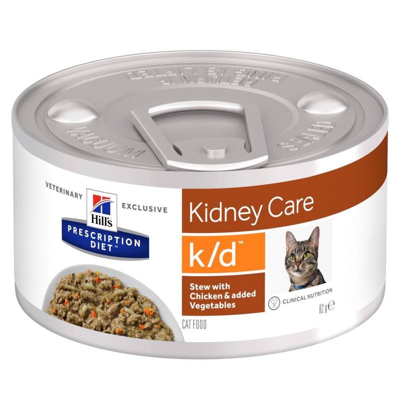 Hill's k/d Kidney Care Ragout Katzenfutter - Huhn & Gemüse - 24 x 82 g von Hills