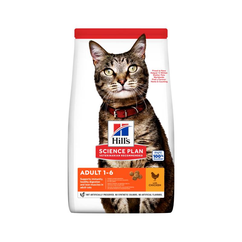 Hill's Science Plan Adult Katzenfutter - Huhn - 15 kg von Hills