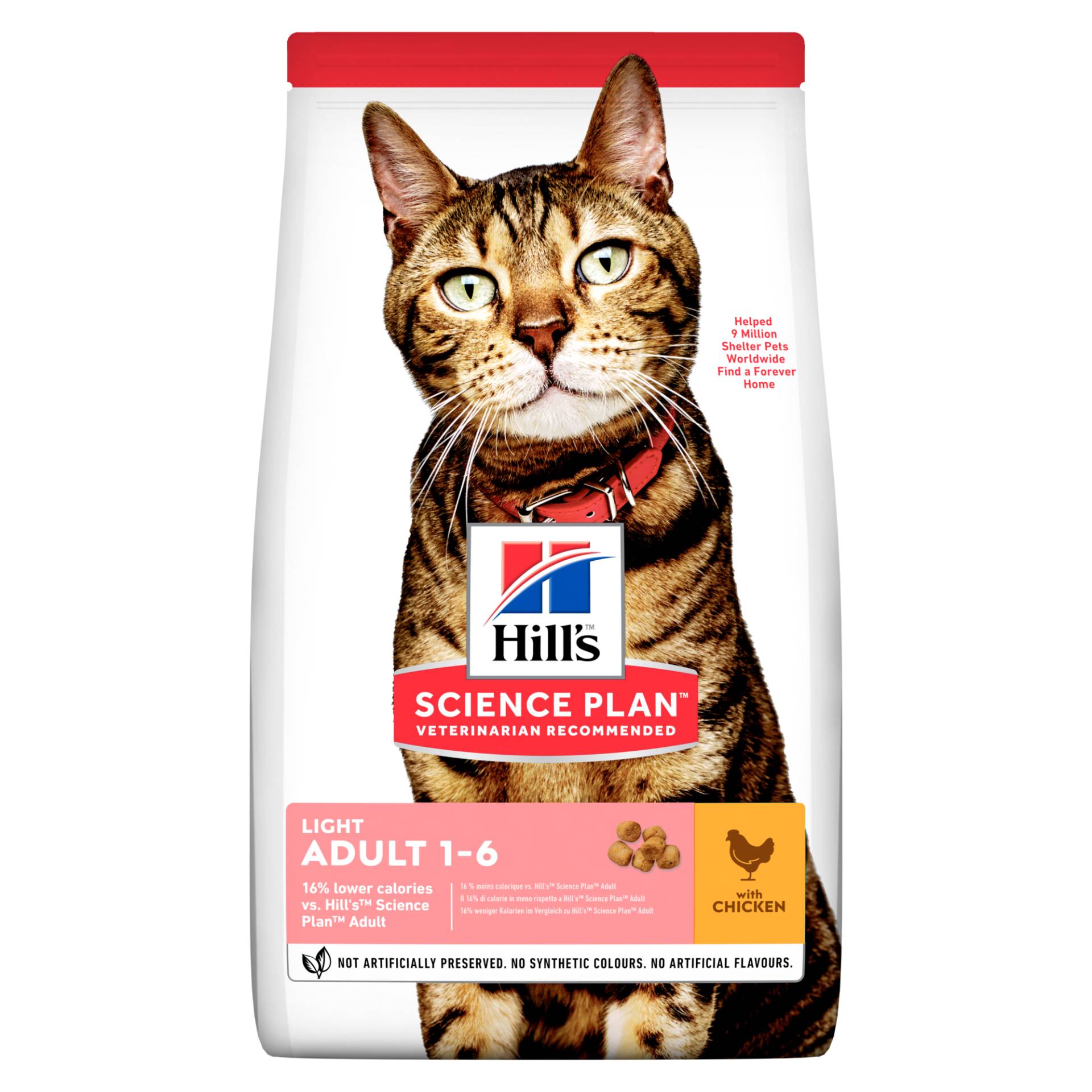 Hill's Science Plan Adult Light Katzenfutter - Huhn - 10 kg von Hills