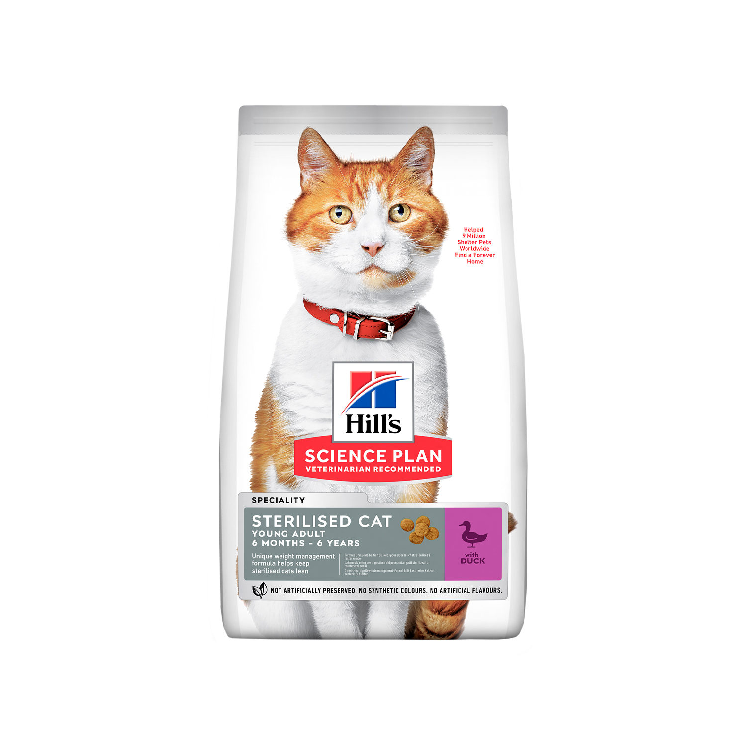 Hill's Science Plan Adult Sterilised Katzenfutter - Ente - 10 kg von Hills