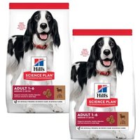 Hill's Science Plan Medium Adult 1-6 Lamm und Reis 2x14 kg von Hills