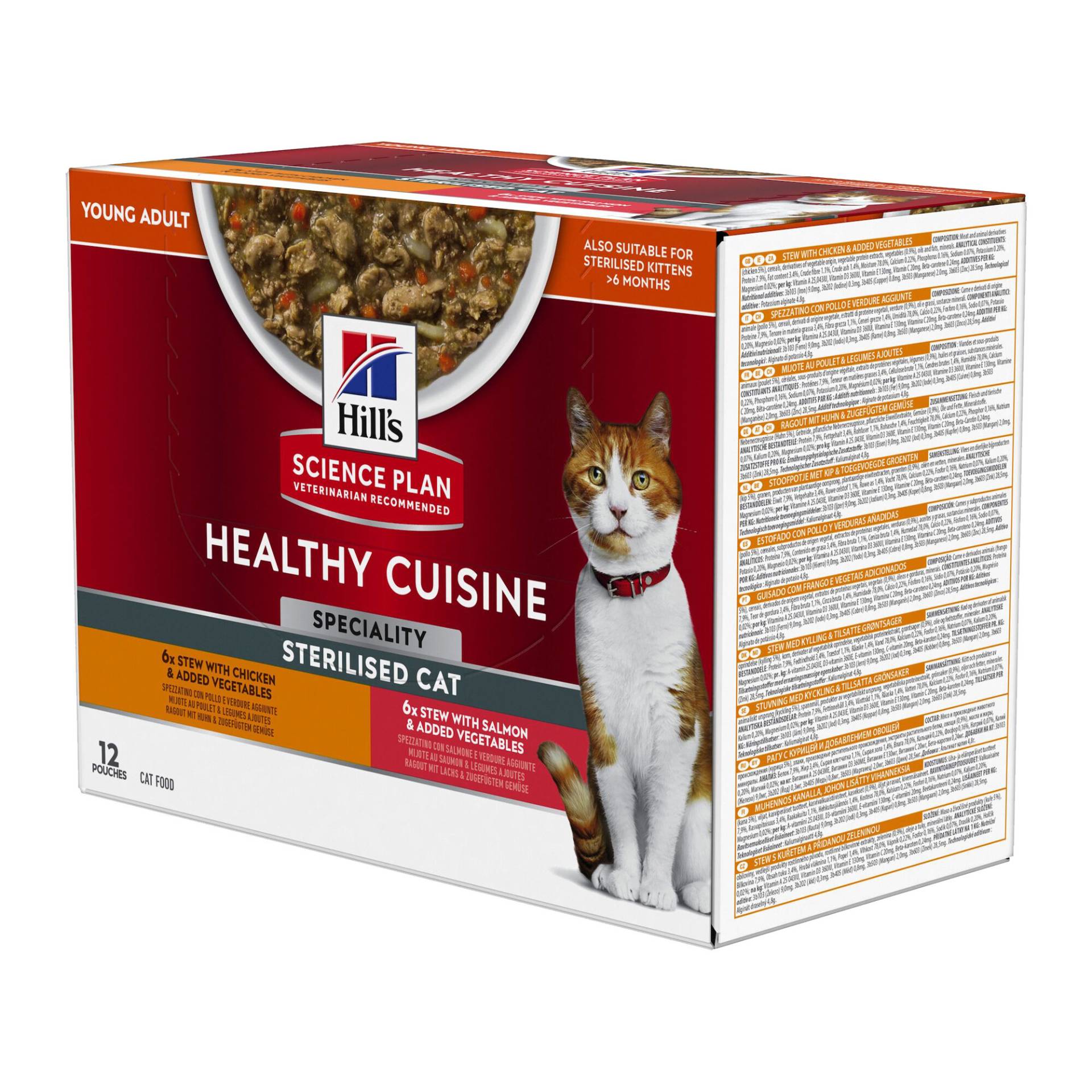 Hill's Science Plan Feline - Healthy Cuisine - Adult Sterilised - 12 x 80 g von Hills