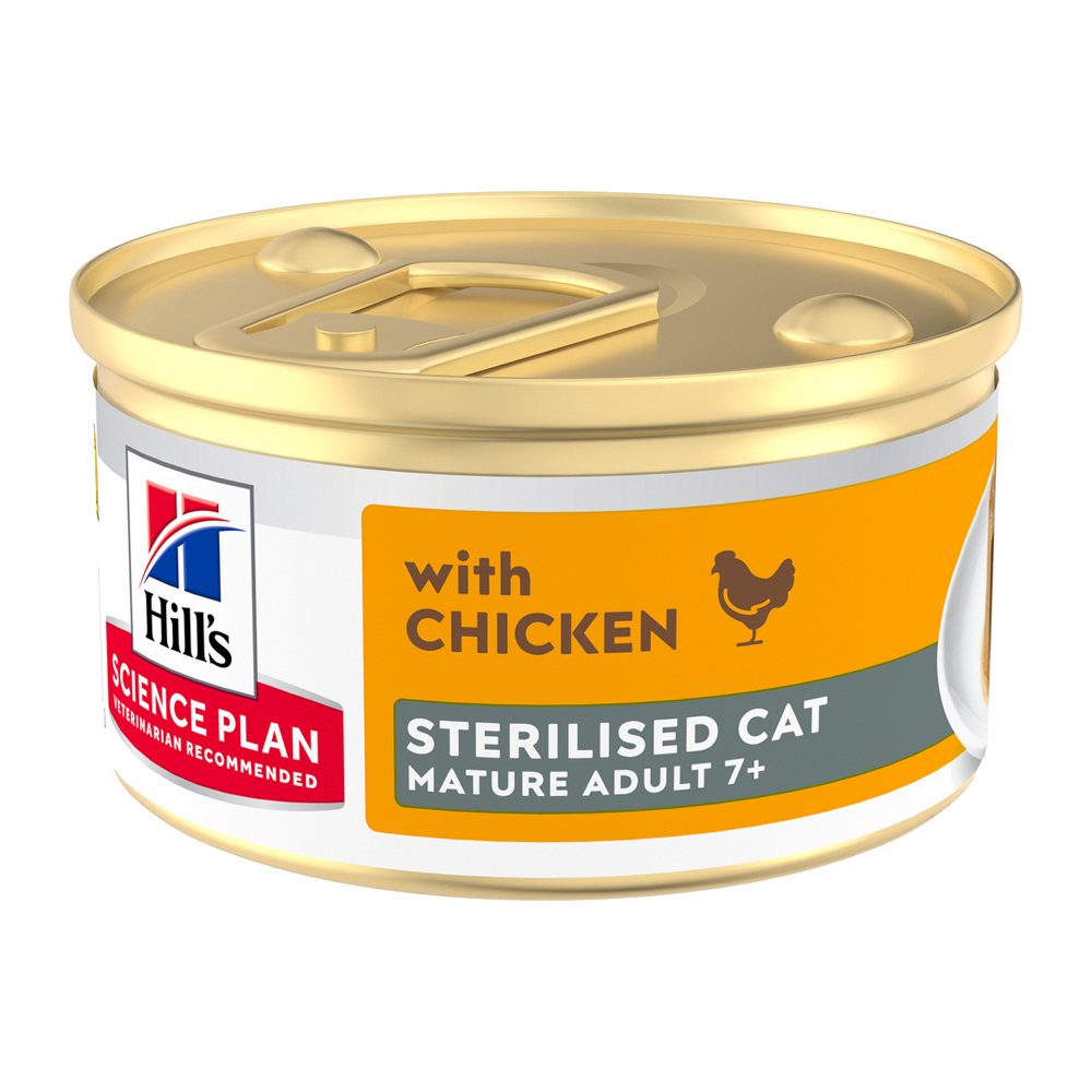 Hill's Science Plan Feline Sterilised Mature Adult Premium Mousse - Huhn - 12 x 85 g Hill's Science Plan Feline Sterilised Mature Adult Premium Mousse - Huhn - 12 x 85 g von Hills