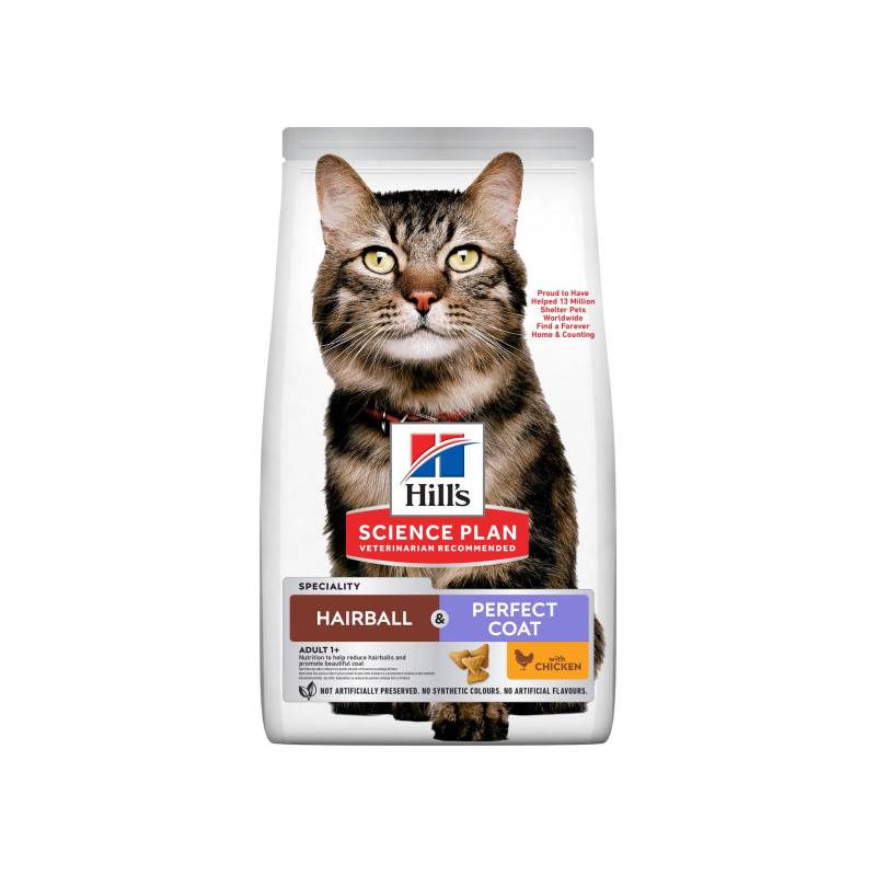 Hill's Science Plan Haarballen- und Fellpflege-Katzenfutter - 1,5 kg von Hills