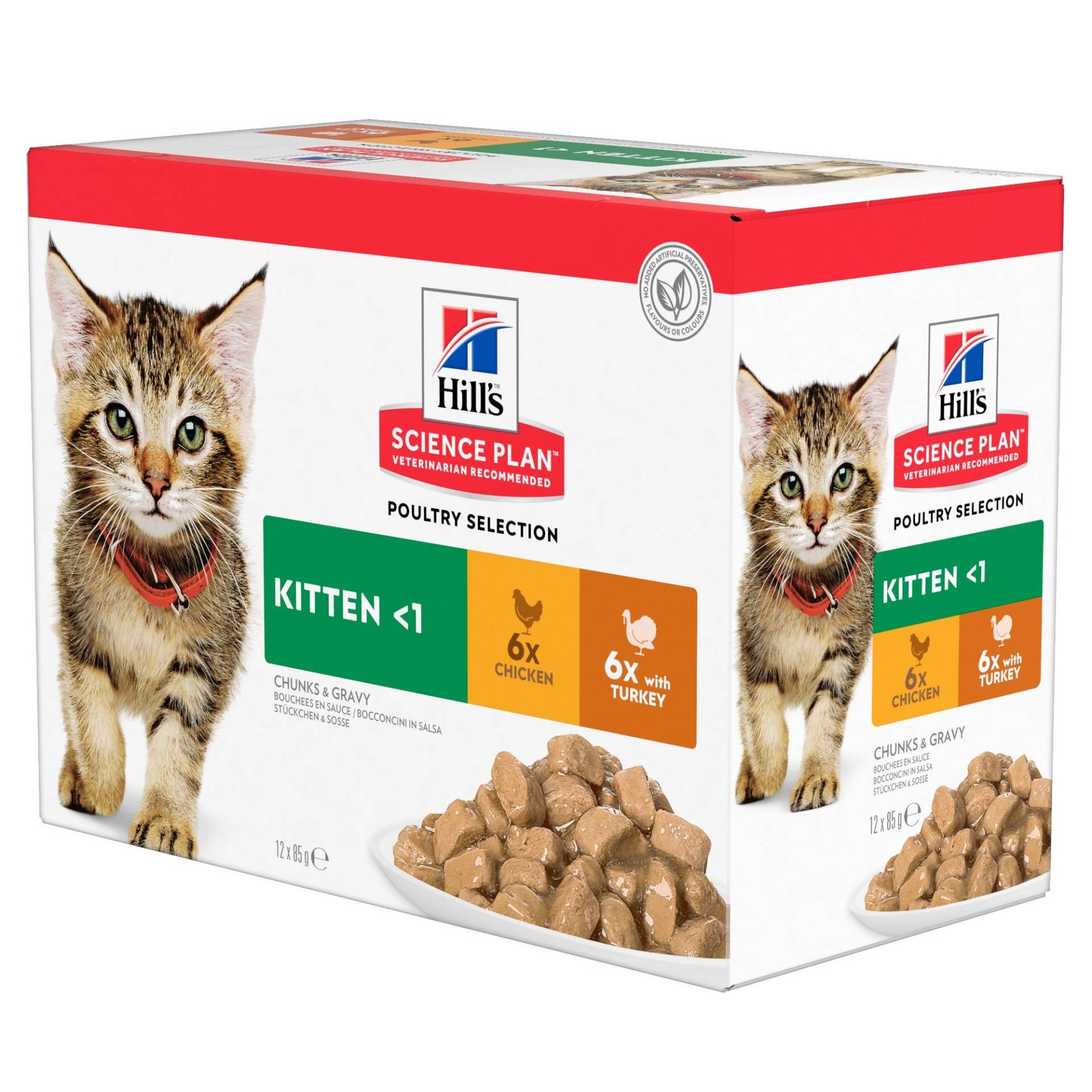 Hill's Science Plan Healthy Development Kittenfutter - Frischebeutel - Geflügel - 12 x 85 g von Hills