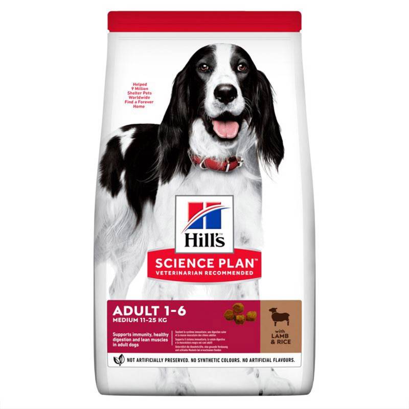 Hill's Science Plan Hund Medium Adult Lamm & Reis 14kg von Hill's Science Plan