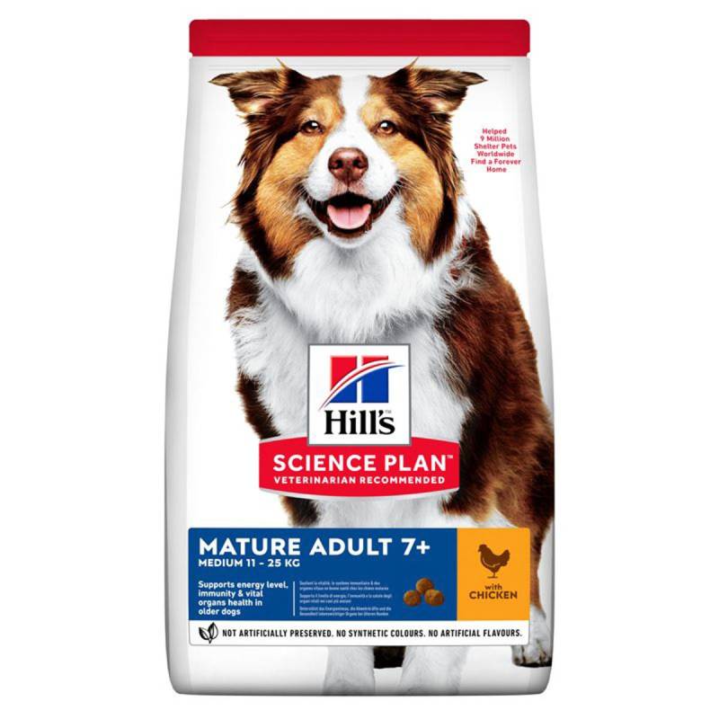 Hill's Science Plan Hund Medium Mature Adult 7+ Huhn 14kg von Hill's Science Plan
