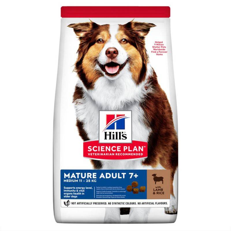 Hill's Science Plan Hund Medium Mature Adult 7+ Lamm & Reis 14kg von Hill's Science Plan