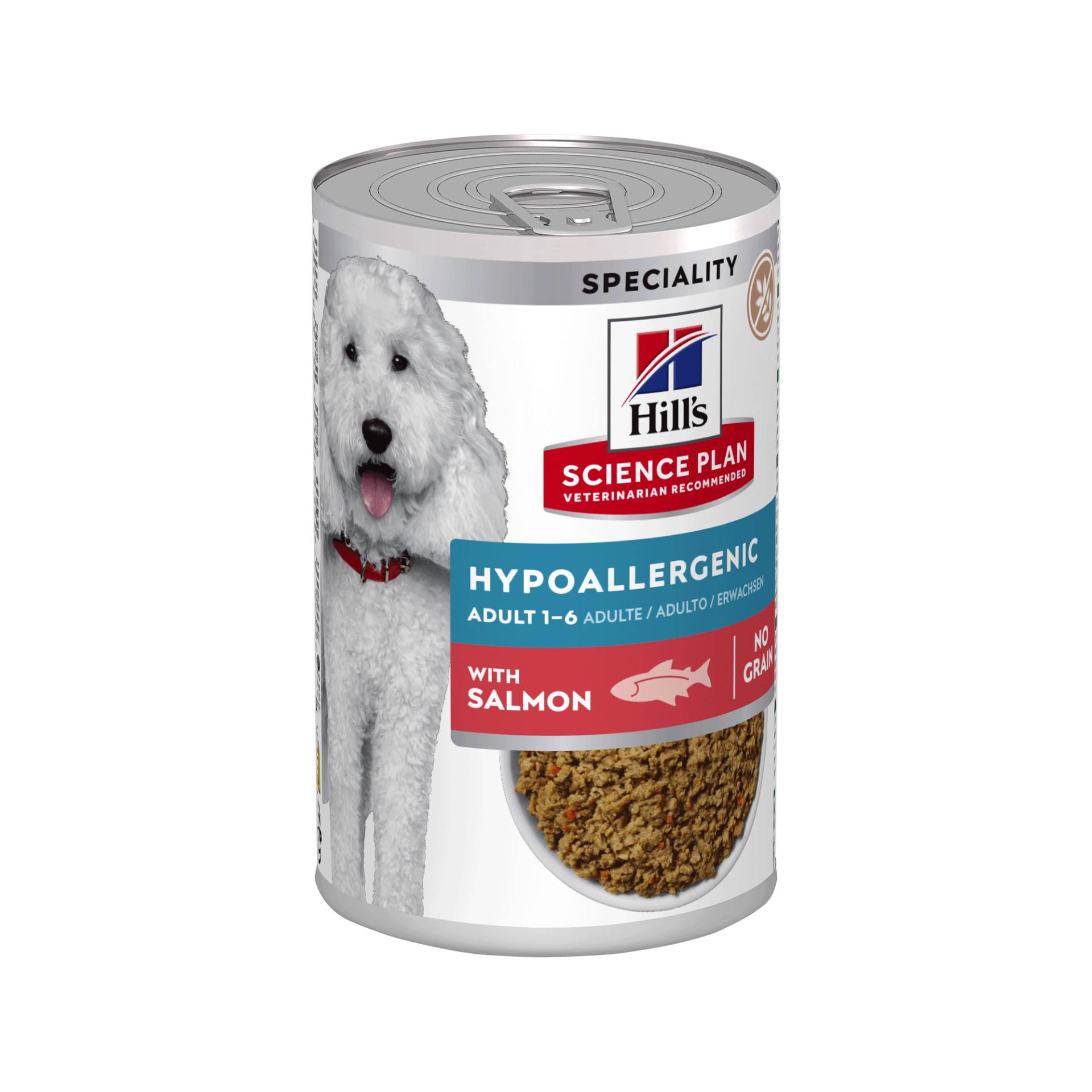 Hill's Science Plan Hypoallergenic Adult Hundefutter - Lachs - 12 x 363 g Hill's Science Plan Hypoallergenic Adult Hundefutter - Lachs - 12 x 363 g von Hills