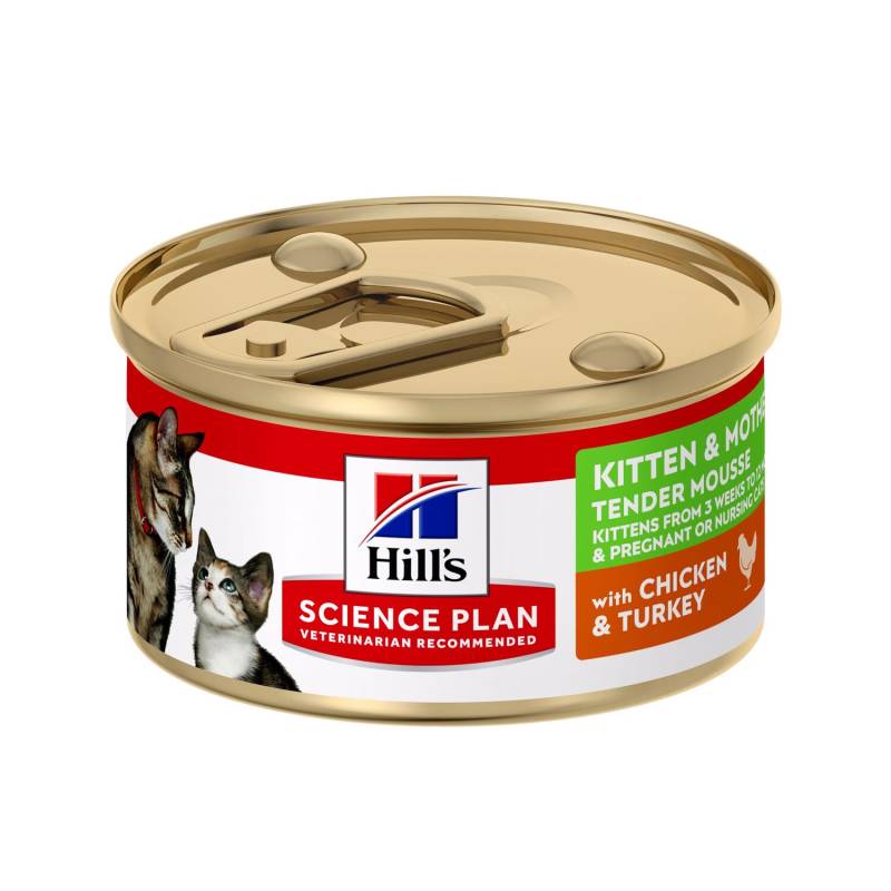 Hill's Science Plan Kätzchen und Mutter Zartes Mousse - Huhn & Pute - 24 x von Hills