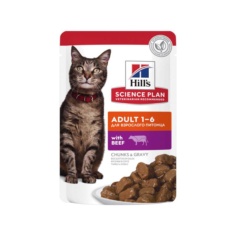 Hill's Science Plan Katze Adult - Rindfleisch - 12 x 85 g von Hills