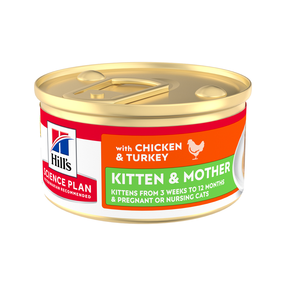Hill's Science Plan Kitten & Mother Tender Mousse - Huhn & Pute - 12 x 85 g Hill's Science Plan Kitten & Mother Tender Mousse - Huhn & Pute - 12 x 85 g von Hills