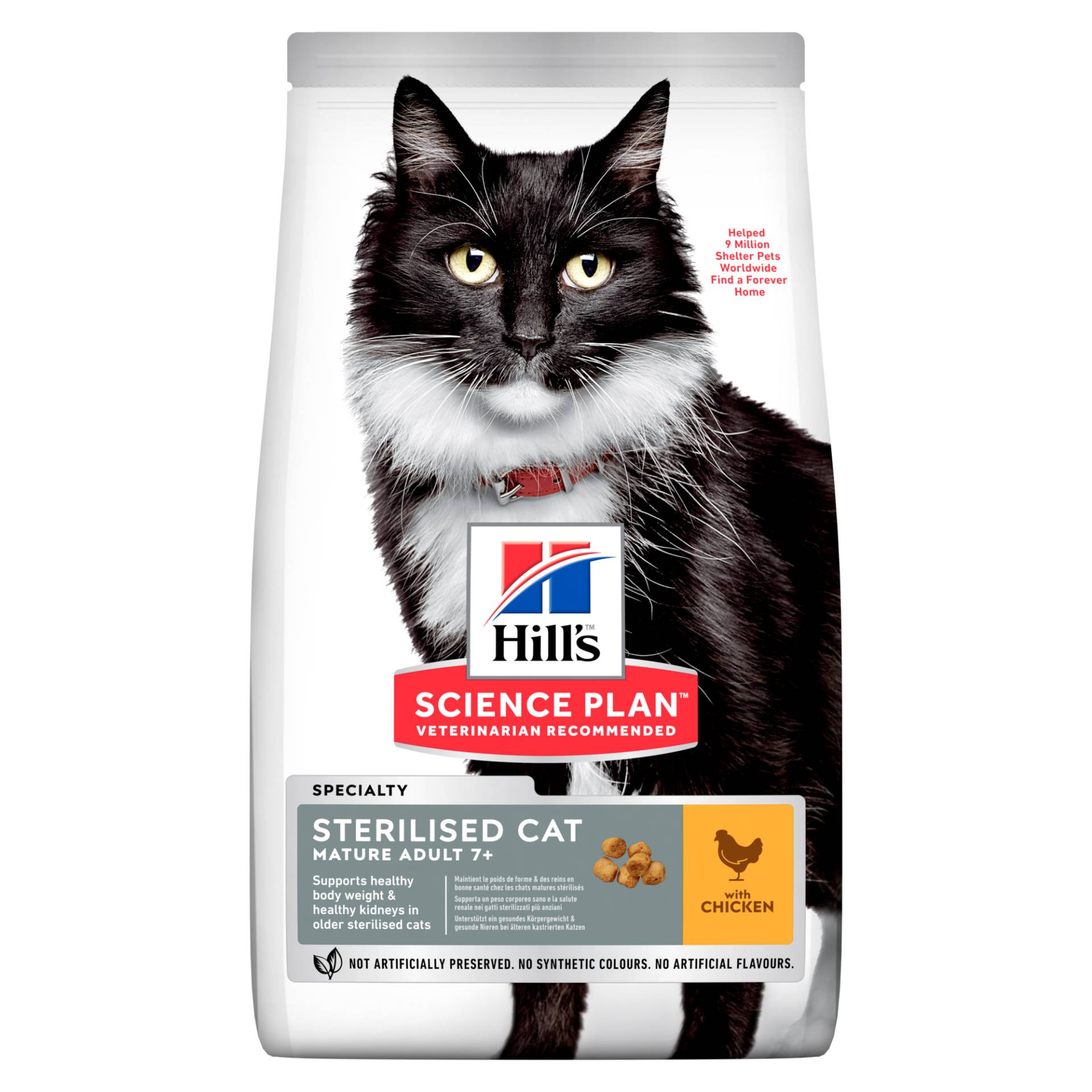 Hill's Science Plan Mature Adult Sterilised Katzenfutter - Huhn - 1,5 kg von Hills