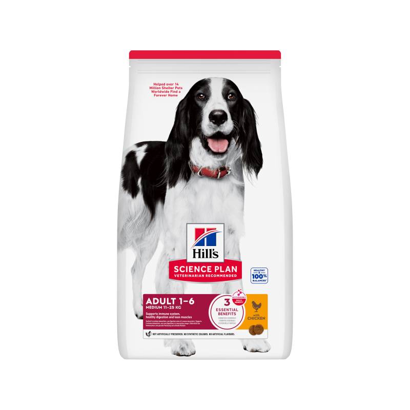 Hill's Science Plan - Medium - Adult - Huhn - 6 kg von Hills