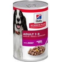 Hill's Science Plan Nassfutter Hund, Adult, mit Rind 48x370 g von Hills