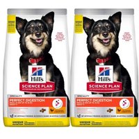 Hill's Science Plan Perfect Digestion Adult Small & Mini mit Huhn 2x6 kg von Hills