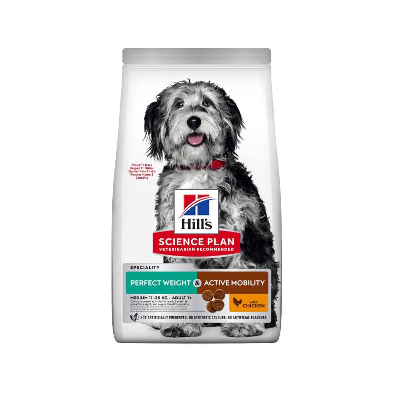 Hill's Science Plan - Perfect Weight & Active Mobility - Medium - 2,5 kg Hill's Science Plan - Perfect Weight & Active Mobility - Medium - 2,5 kg von Hills