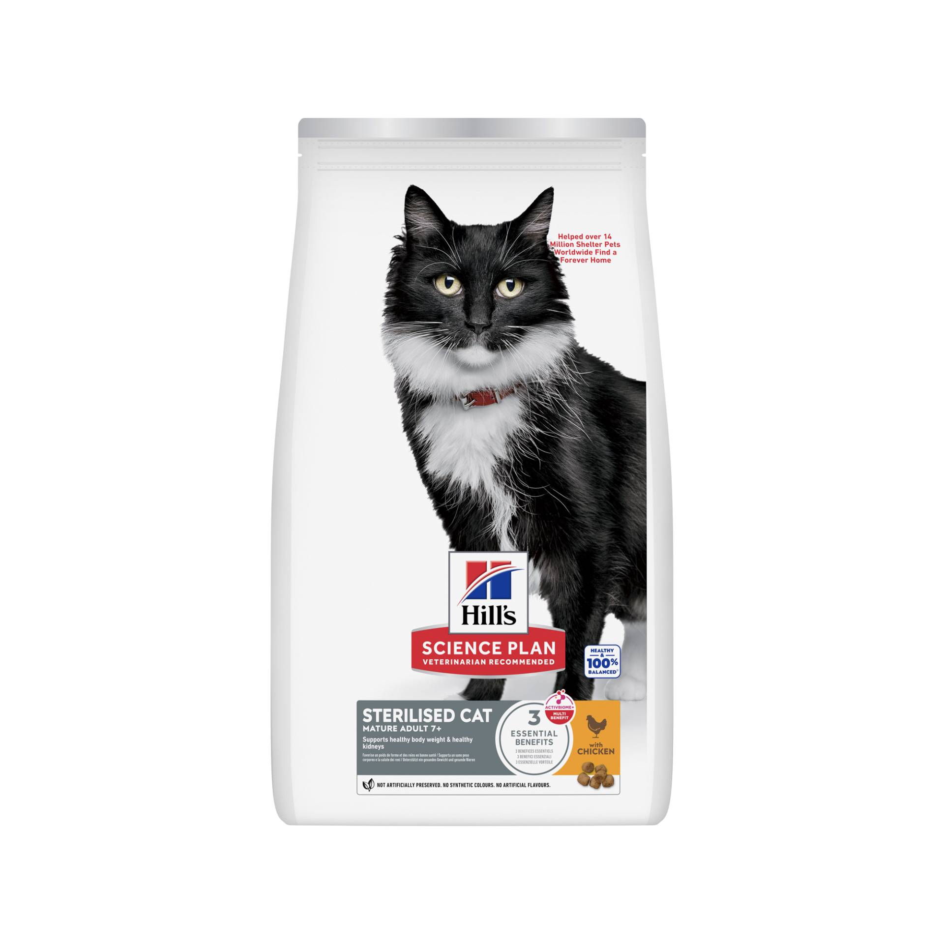 Hill's Science Plan Sterilised Cat - Mature Adult 7+ - Huhn - 7 kg Hill's Science Plan Sterilised Cat - Mature Adult 7+ - Huhn - 7 kg von Hills