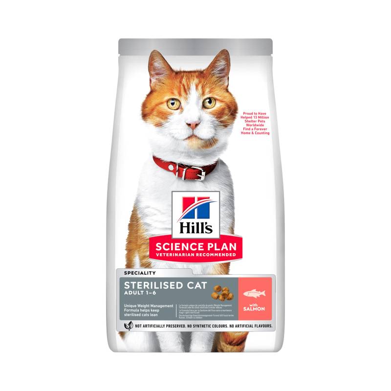 Hill's Science Plan Sterilisiertes Katzenfutter für Erwachsene - Lachs - 15 von Hills