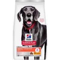 Hill's Science Plan Trockenfutter Hund, Perfect Digestion, Large Breed Adult, mit Huhn und braunem Reis 2x14 kg von Hills