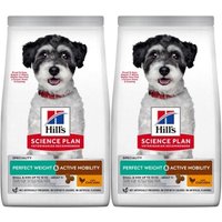 Hill's Science Plan Trockenfutter Hund, Adult, Small & Mini, Perfect Weight + Active Mobility, mit Huhn 2x6 kg von Hills