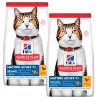 Hill's Science Plan Trockenfutter Katze, Mature Adult, Huhn 2x10 kg von Hills