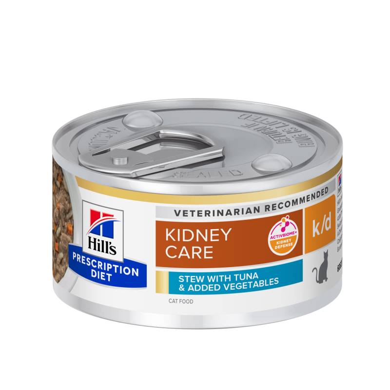 Hill's k/d Kidney Care Ragout - Prescription Diet - Tuna & Veg - 72 x 82 g von Hills