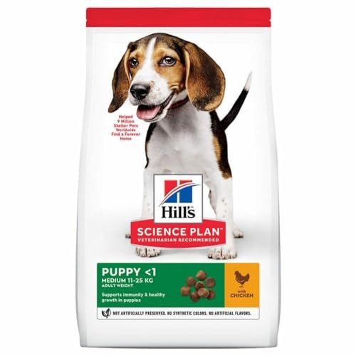 Hills Canine Puppy Healthy Development Med. Huhn 12kg, 1er Pack (1 x 12 kg Packung) von Hill's