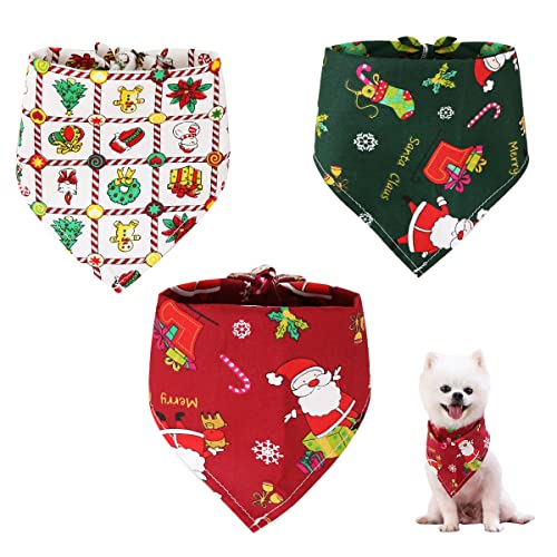 Hillylolly 3 Stück Hundehalstuch Weihnachten, Halstuch für Hunde, Große/Kleine Hunde, Weihnachtskostüm, Hundebekleidung & Zubehör Hillylolly 3 Stück Hundehalstuch Weihnachten, Halstuch für Hunde, Große/Kleine Hunde, Weihnachtskostüm, Hundebekleidung & Zubehör von Hillylolly