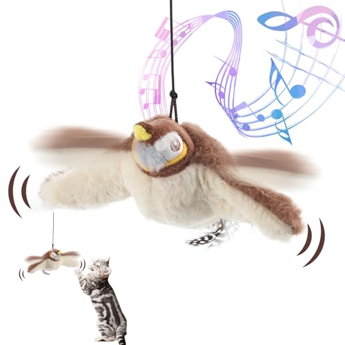 Hillylolly Katzenspielzeug Vogel Elektrisch, Katzenspielzeug Selbstbeschäftigung Vogel, Vogelspielzeug Für Katzen, Wiederaufladbar Flying Bird Cat Toy, Mit Katzenminze Hillylolly Katzenspielzeug Vogel Elektrisch, Katzenspielzeug Selbstbeschäftigung Vogel, Vogelspielzeug Für Katzen, Wiederaufladbar Flying Bird Cat Toy, Mit Katzenminze von Hillylolly